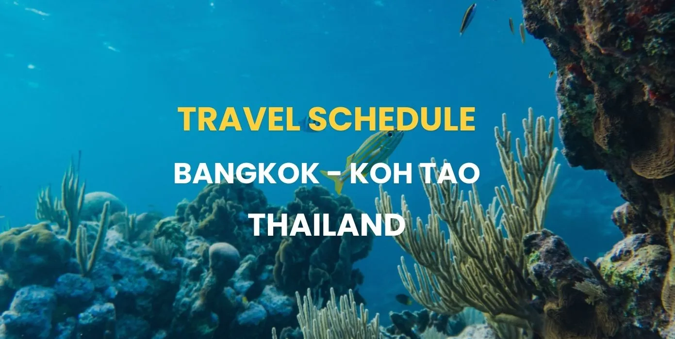 travel schedule Bangkok To Koh Tao Cover 001